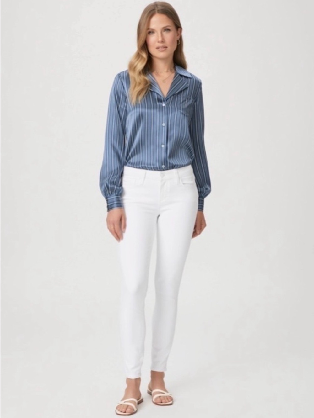 ✨ PAIGE Verdugo Crop White Skinny Jeans – Size 25 ✨ - Picture 1 of 9